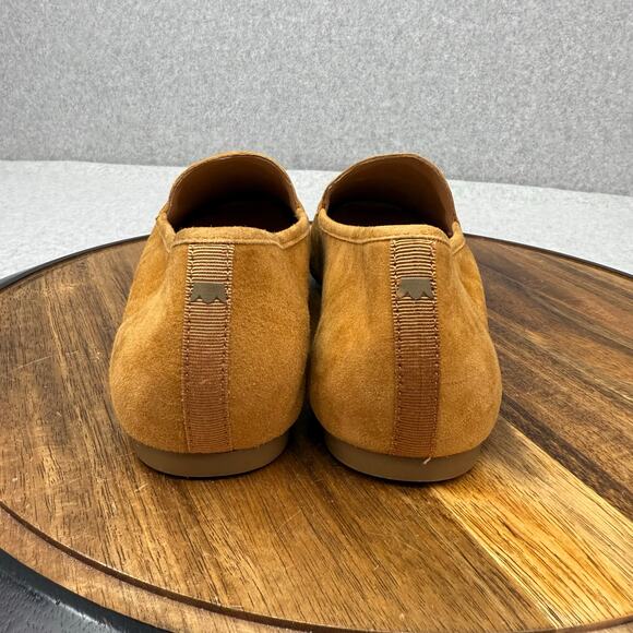 Birdies Flats Women's 9.5 The Vesper Toffee Brown Suede Slip On Shoes - Picture 4 of 6